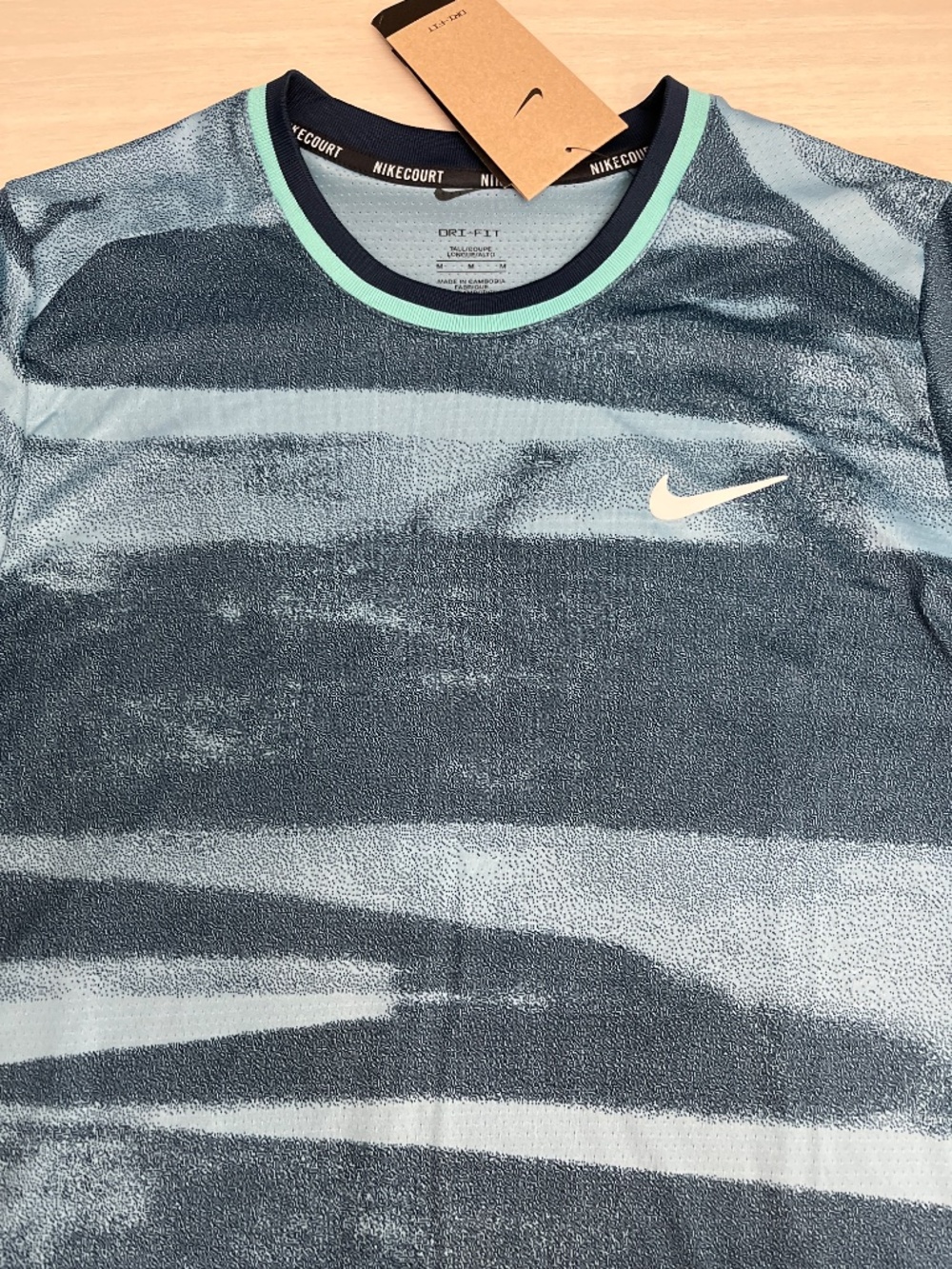 New Nike Court Men's Advantage Dri-FIT Logo Tennis T-Shirt, Medium-Tall - Picture 2 of 9